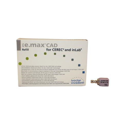 Vivadent Ivoclar IPS e.max CAD CEREC Blocks InLab 5/Pk Vivadent Ivoclar IPS e.max CAD CEREC Blocks InLab 5/Pk